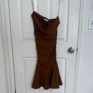 Zara Brown Mini Dress